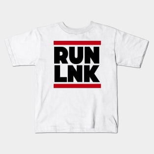 Run LNK // Funny Lincoln Nebraska Parody Kids T-Shirt